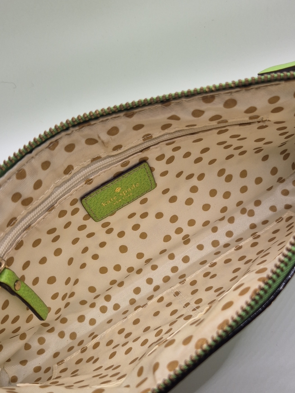 KATE SPADE Bright APPLE GREEN Clutch - Picture 6 of 8